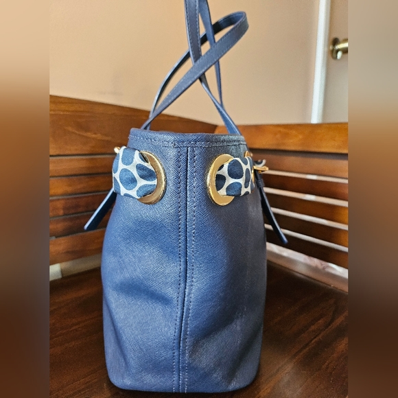 Michael Kors Saffiano Leather   Shoulder Bag With Silk Scarf! - Picture 6 of 15